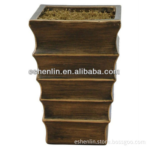 hot supply artificial flower pot;glass flower pot